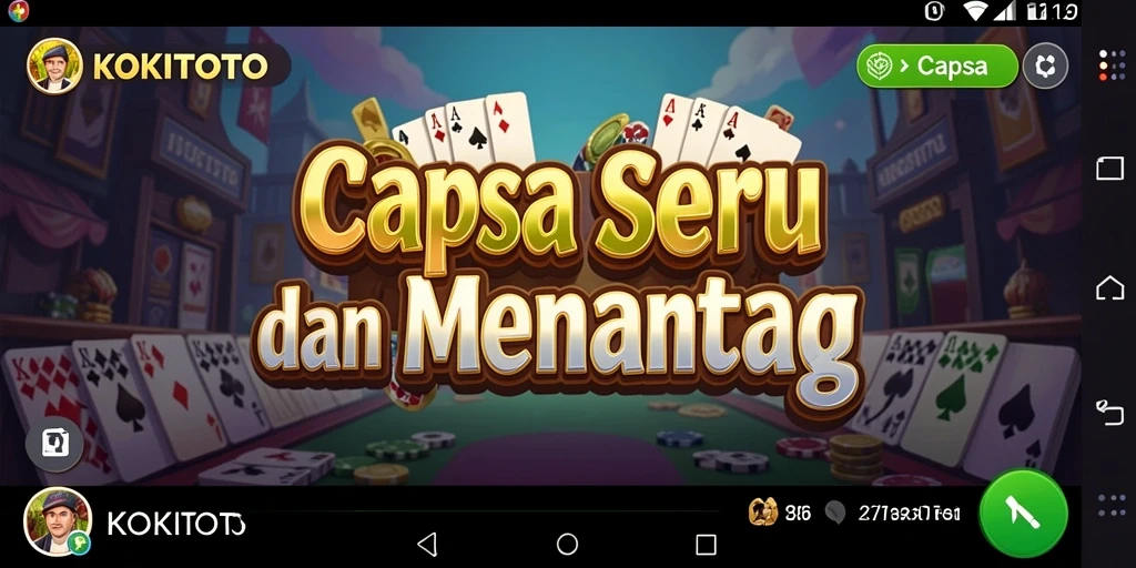 Tampilan antarmuka KOKITOTO yang menarik dan interaktif.