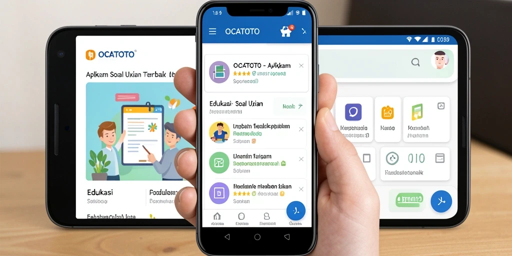Tampilan antarmuka OCATOTO yang intuitif untuk soal ujian.