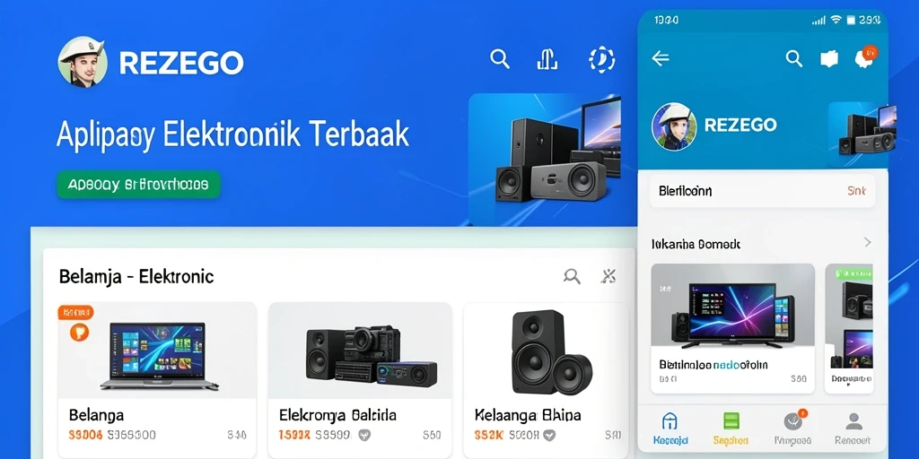 Antarmuka REZEGO yang modern dan mudah digunakan.