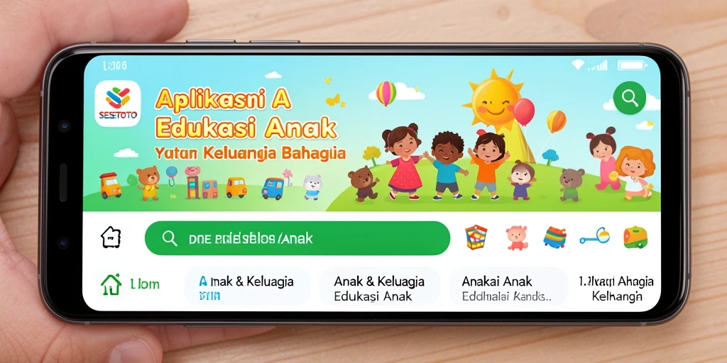 Antarmuka SESETOTO yang menarik untuk edukasi anak.