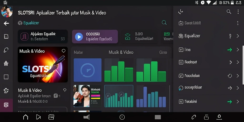 Antarmuka SLOTSRI menunjukkan fitur equalizer yang mudah digunakan.